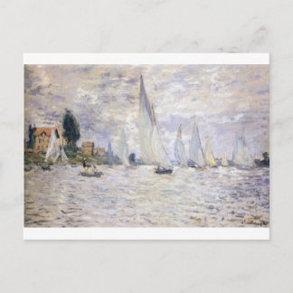 Segelboote - Claude Monet Postkarte