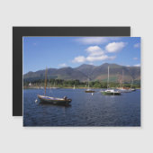 Segelboote Derwent Water Keswick Cumbria Magnetkarte (Vorne/Hinten)