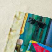 Segelboote des tropischen weißen Sandstrandes Strandtuch (Beispiel)