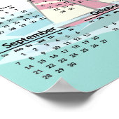 Segelboote Design 2025 Kalender Poster (Ecke)
