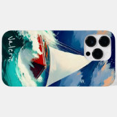 Segelboote, die in schweren Meeren fahren Case-Mate iPhone Hülle (Rückseite (Horizontal))