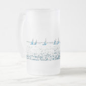 Segelboote, die Tasse laufen (Vorderseite Links)