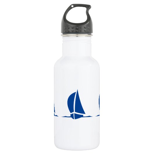 Segelboote Edelstahlflasche (Vorderseite)