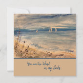 Segelboote: Flachgrusskarte Karte (Vorderseite)