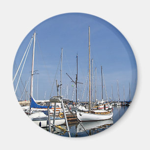 Segelboote im Hafen Magnet