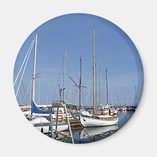 Segelboote im Hafen Magnet (Vorne)