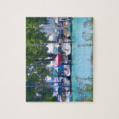 Segelboote im Hafen Puzzle (Vertikal)