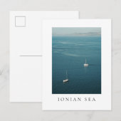 Segelboote im Ionischen Meer, nahe Korfu Postkarte (Vorne/Hinten)