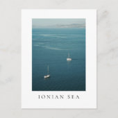 Segelboote im Ionischen Meer, nahe Korfu Postkarte (Vorderseite)