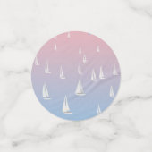 Segelboote im Meer Konfetti (Klein Vorderseite)