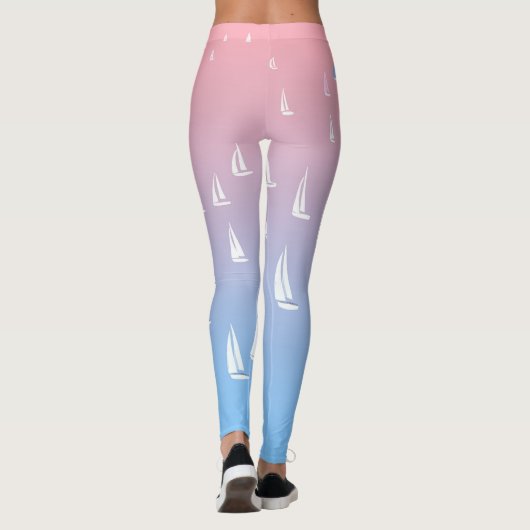 Segelboote im Meer Leggings (Rückseite)