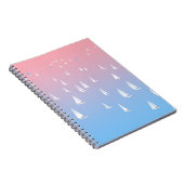 Segelboote im Meer Notizblock (Rechte Seite)