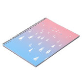 Segelboote im Meer Notizblock (Linke Seite)