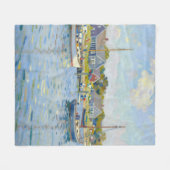 Segelboote Impressionismus Neuengland Fleecedecke (Vorderseite (Horizontal))