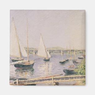 Segelboote in Argenteuil, c.1888 Magnet