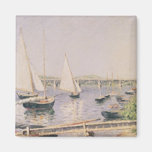 Segelboote in Argenteuil, c.1888 Magnet (Vorne)