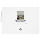 Segelboote in Argenteuil von Gustave Caillebotte (Rückseite Horizontal)