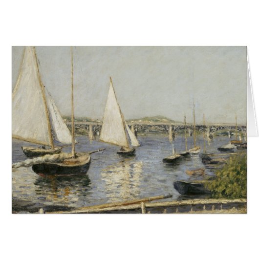 Segelboote in Argenteuil von Gustave Caillebotte (Vorderseite (Horizontal))