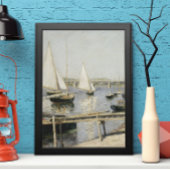 Segelboote in Argenteuil von Gustave Caillebotte Poster
