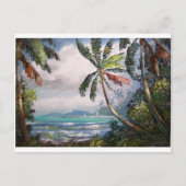 Segelboote in der Bucht Postkarte (Vorderseite)