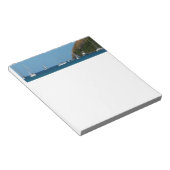 Segelboote in der Bucht Weißes und Blaues Wassersc Notizblock (angewinkelt)