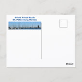 Segelboote in einer Row St. Petersburg FL Fotograf Postkarte (Rückseite)