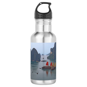 Segelboote in Ha Long Bay - Vietnam, Asien Edelstahlflasche