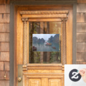 Segelboote in Ha Long Bay - Vietnam, Asien Fensteraufkleber (Haustür)
