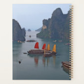 Segelboote in Ha Long Bay - Vietnam, Asien Planer (Rückseite)