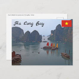 Segelboote in Ha Long Bay - Vietnam, Asien Postkarte