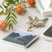 Segelboote in Ha Long Bay - Vietnam, Asien Schlüsselanhänger (Seite)