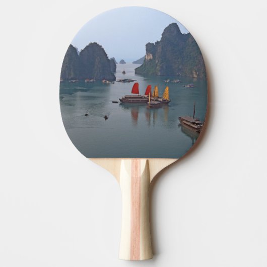 Segelboote in Ha Long Bay - Vietnam, Asien Tischtennis Schläger (Vorderseite)