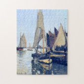 Segelboote in Honfleur Monet Fine Art Puzzle (Vertikal)