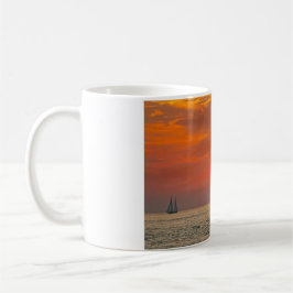 Segelboote in Key West, Florida, Sunset Kaffeetasse