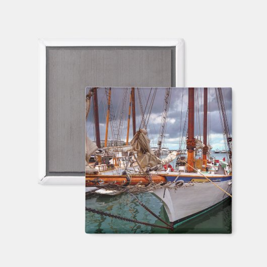 Segelboote in Key West Magnet (Vorderseite/Rückseite)