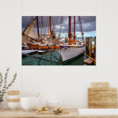 Segelboote in Key West Poster (Küche)