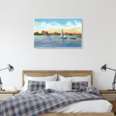 Segelboote in Lewis Bay, Englewood Beach View Leinwanddruck (Insitu (Schlafzimmer))
