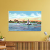 Segelboote in Lewis Bay, Englewood Beach View Leinwanddruck (Insitu (Wohnzimmer))