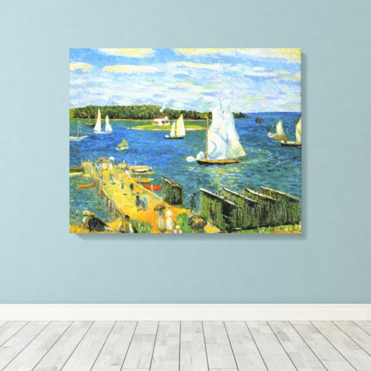 Segelboote in Mahone Bay in Kanada Leinwanddruck (Insitu (Holzboden))