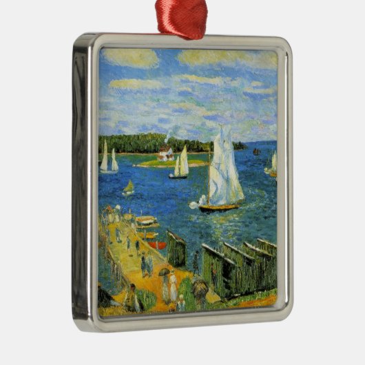 Segelboote in Mahone Bay in Kanada Ornament Aus Metall (Rechts)