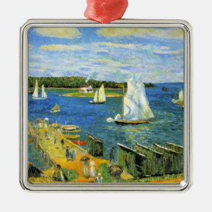 Segelboote in Mahone Bay in Kanada Ornament Aus Metall