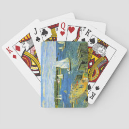 Segelboote in Mahone Bay in Kanada Spielkarten