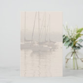 Segelboote in Marina Stationery Briefpapier (Stehend Vorderseite)