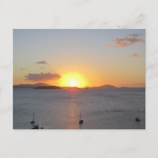 Segelboote in St. John Postkarte