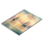 Segelboote in Sunset Notizblock (Linke Seite)