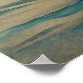 Segelboote in Sunset Poster (Ecke)