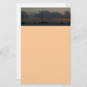 Segelboote in Sunset Tropical Seascape Briefpapier (Vorne/Hinten)