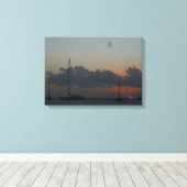 Segelboote in Sunset Tropical Seascape Leinwanddruck (Insitu (Holzboden))