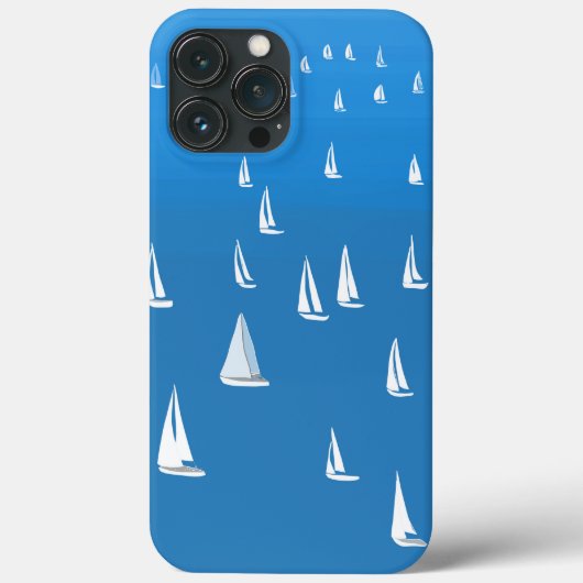 Segelboote in tiefblauem Meer - Regatta Sailboote Case-Mate iPhone Hülle (Rückseite)