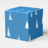 Segelboote in tiefblauem Meer - Regatta Sailboote Geschenkschachtel (Vorderseite)